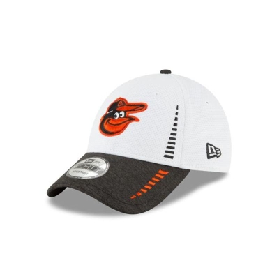 White Baltimore Orioles Hat - New Era MLB Speed Tech 9FORTY Adjustable Caps USA8302471